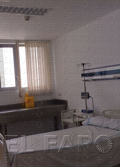 Habitación de aislamiento en el Hospital.