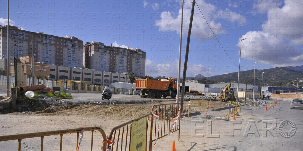 Estado actual en el que se encuentran las actuaciones en la explanada donde antes estaba afincada Urbaser.