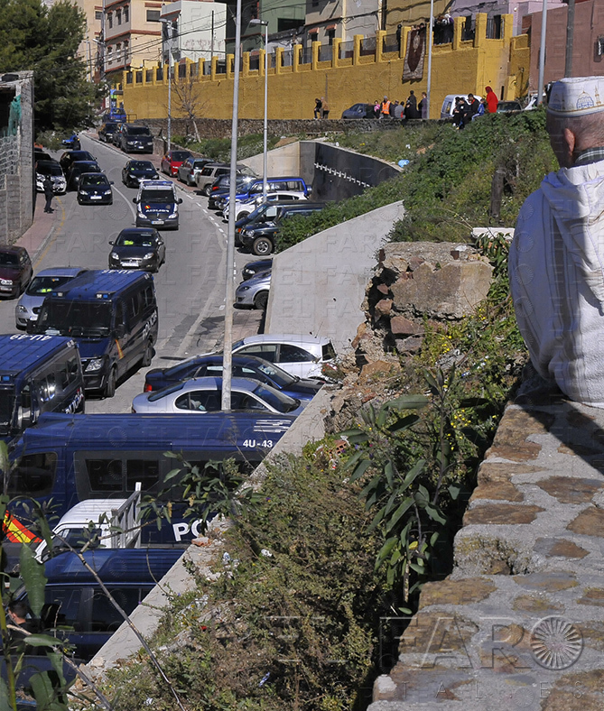 Imagen de uno de los operativos antiterroristas en Ceuta.
