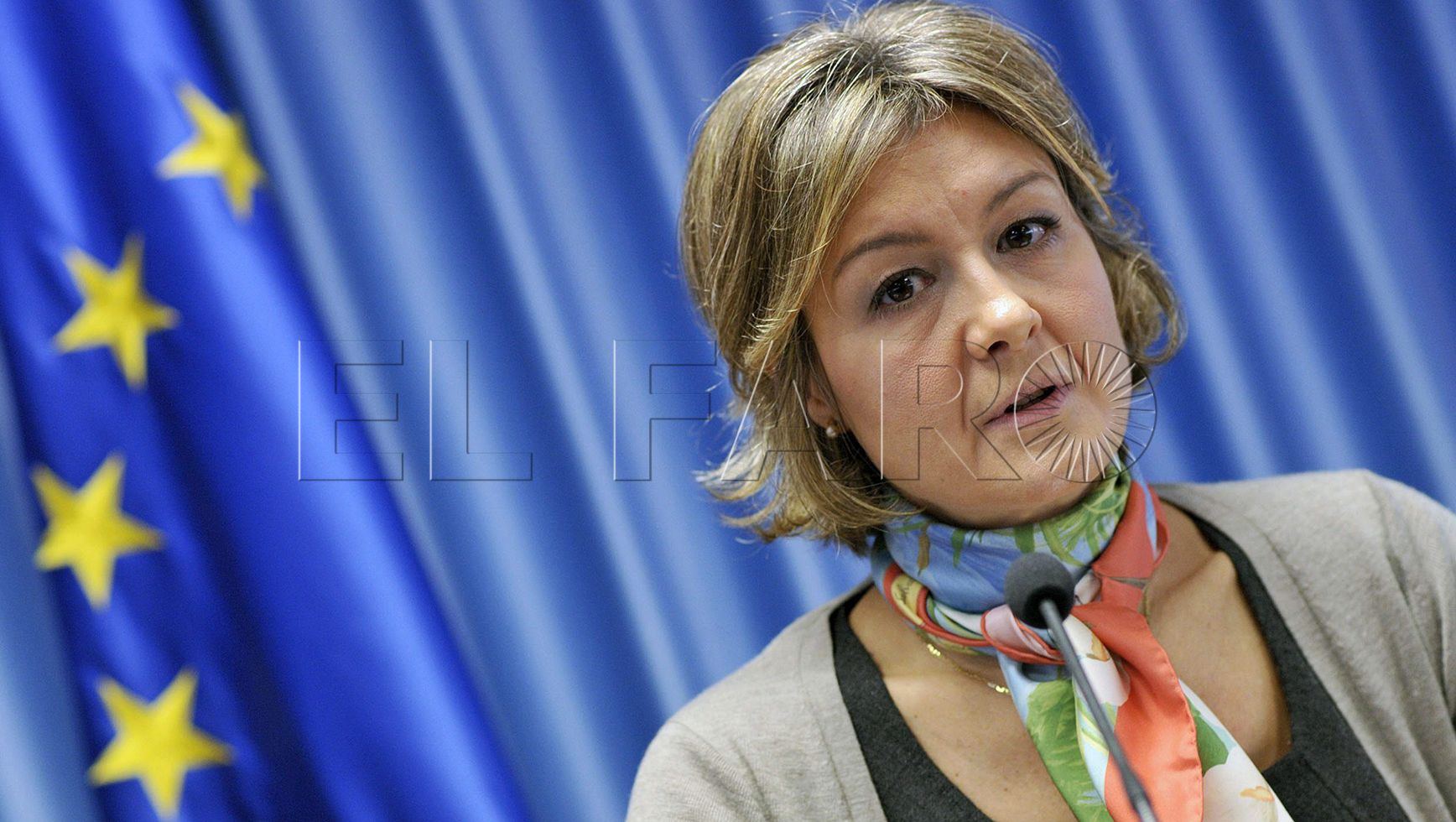 GRA185. VALLADOLID, 27/01/2014.- -La secretaria general de Agricultura y AlimentaciÛn, Isabel GarcÌa Tejerina, durante la rueda de prensa ofrecida tras la reuniÛn que ha mantenido esta maÒana en Valladolid con los representantes de las organizaciones agrarias, a los que ha presentado los acuerdos adoptados en la ˙ltima Conferencia Sectorial de Agricultura y Desarrollo Rural sobre el reparto de la PAC. EFE/Nacho Gallego