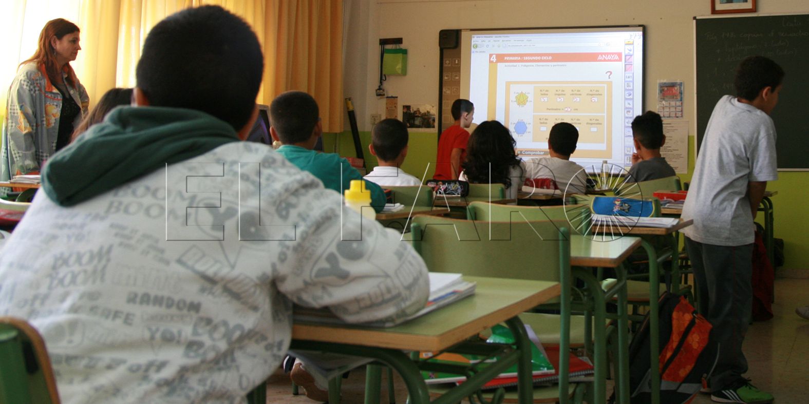 Profesores docentes aulas colegios