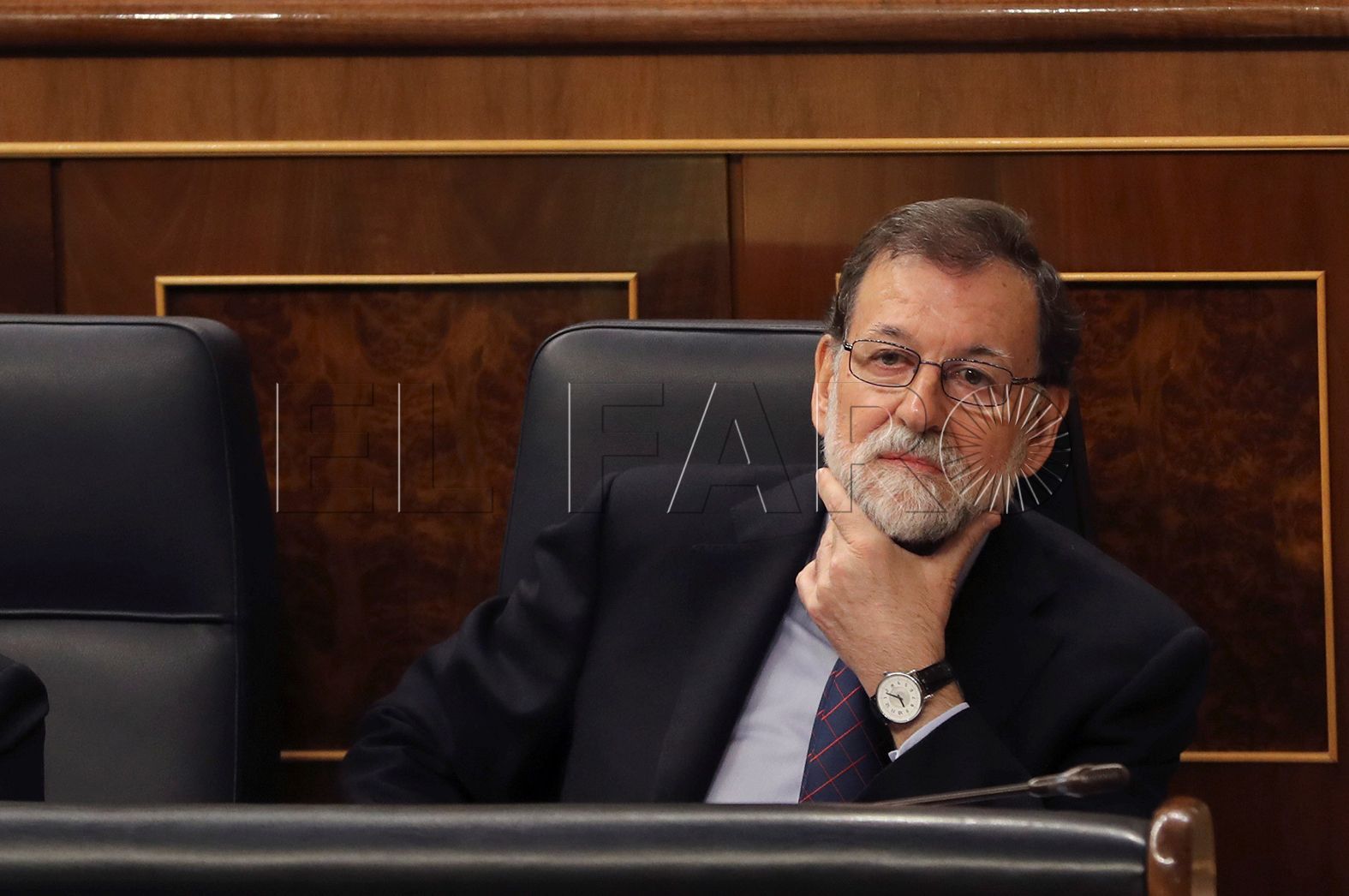 GRAF3122. MADRID, 08/11/2017.- El presidente del Gobierno, Mariano Rajoy, durante la sesión de control al Ejecutivo celebrada hoy en el Congreso. EFE/Ballesteros