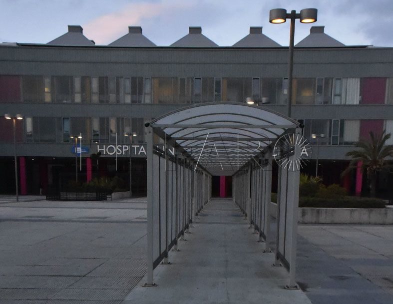 Fachada del Hospital Universitario de Ceuta