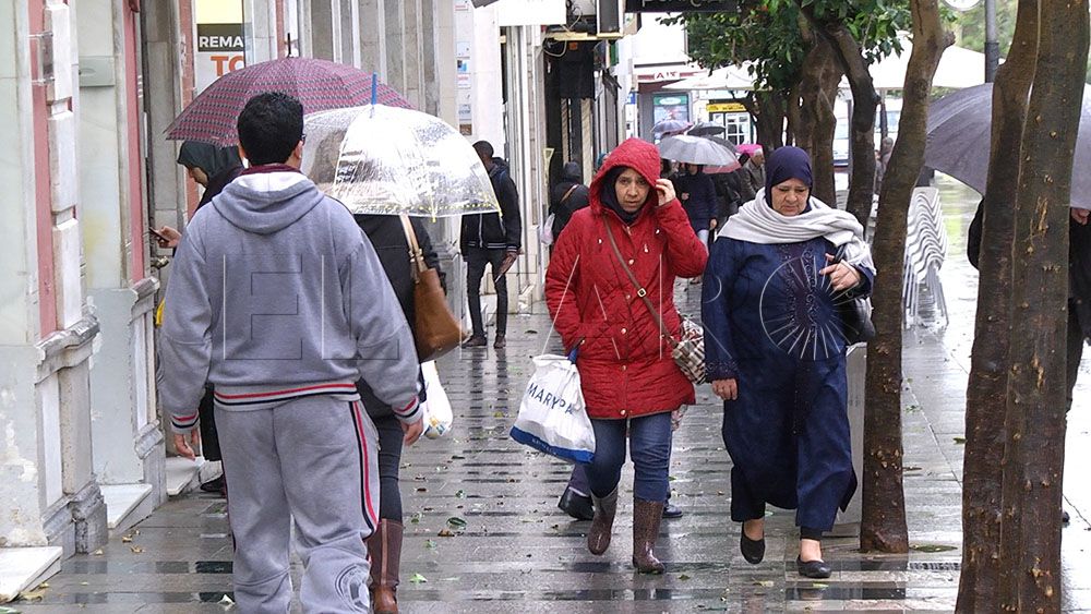 Temporal de lluvia en Ceuta