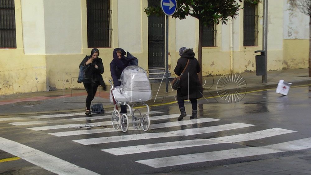 Temporal de lluvia en Ceuta