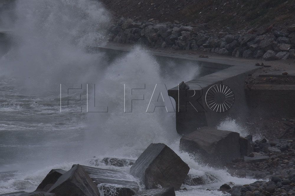 Temporal de lluvia en Ceuta