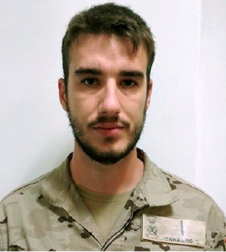 GRAF9838. MADRID, 18/05/2018.- Fotografía facilitada por el Ministerio de Defensa del soldado de Infantería de Marina Antonio Carrero Jiménez que ha fallecido esta mañana al salirse de la carretera el vehículo en el que viajaba junto a otros tres militares españoles que han resultado heridos, cuando participaba en un convoy militar en la localidad de Somadougou, en Mali. EFE