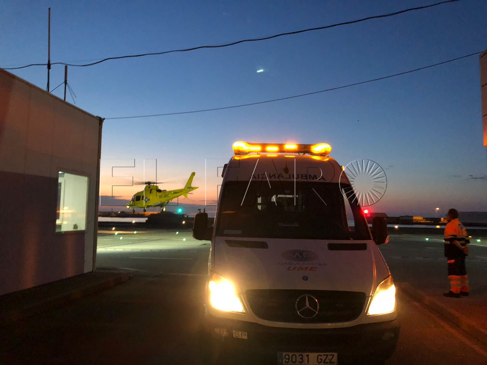 evacuacion helicoptero sanitario ingesa hospital