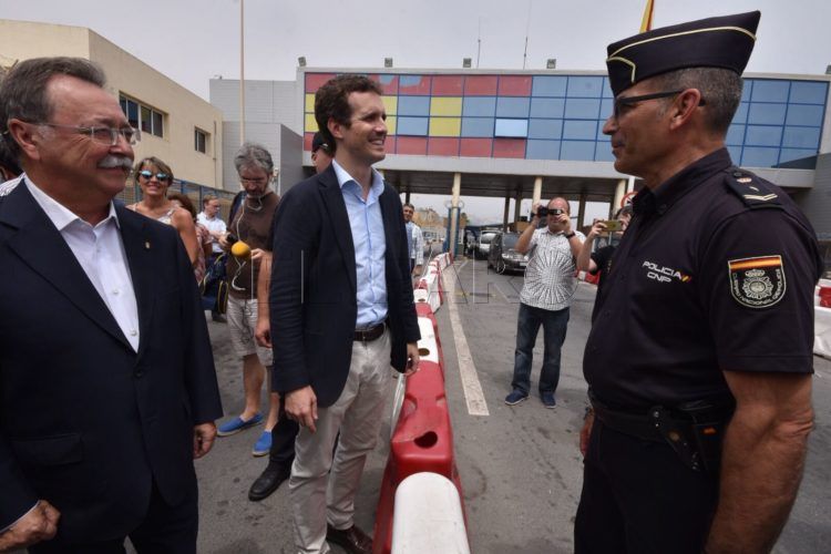 Pablo Casado Juan Vivas Policia Nacional Frontera de Ceuta Tarajal