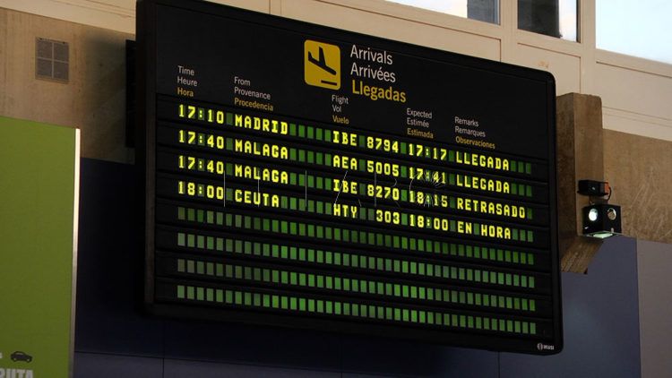 Llegadas aeropuerto melilla
