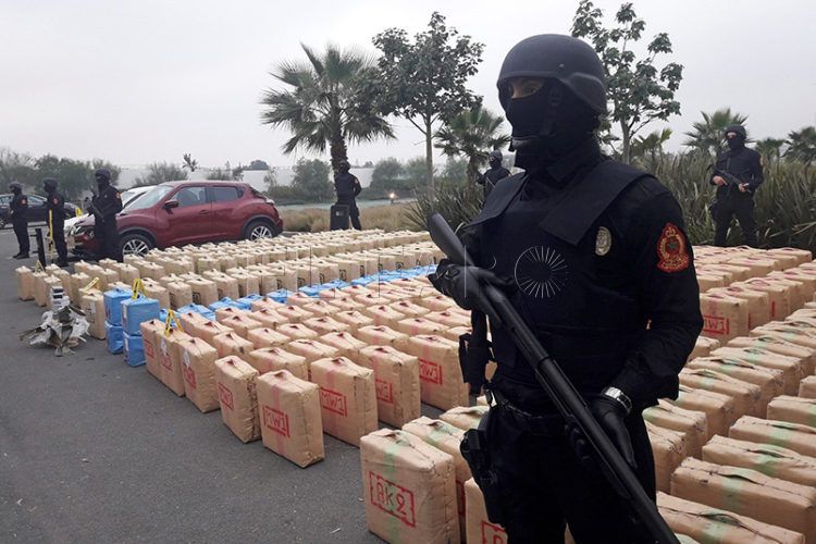 Marruecos intercepta 10 toneladas de hachís listas para salir por mar