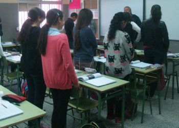 alumnos en clase