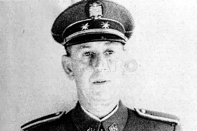 El coronel Francisco Mena Díaz en 1957 como jefe de la Policía de Ifni y delegado gubernativo