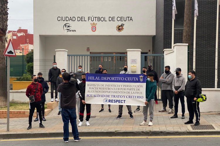 hilal-deportivo-ceuta-protesta-federacion-futbol