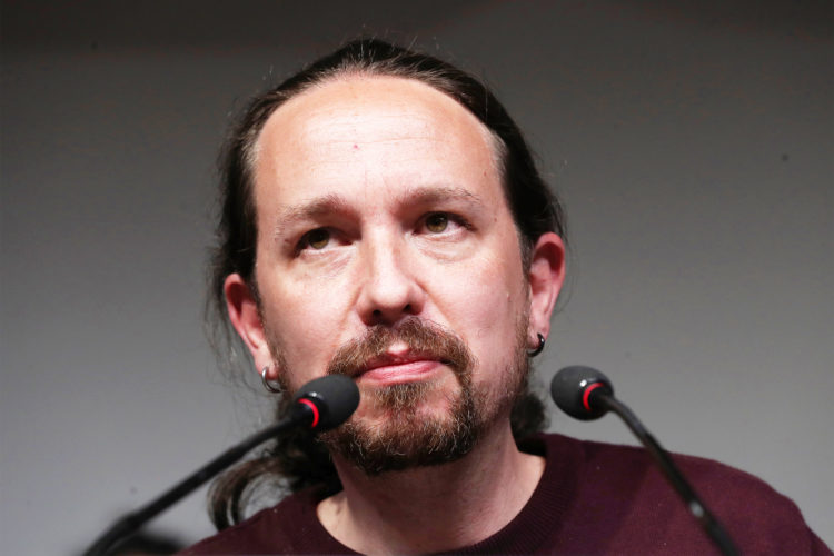 MADRID, 04/05/2021.- El lÌder de Unidas Podemos y candidato a la presidencia de la Comunidad de Madrid, Pablo Iglesias, comparece ante los medios hoy martes en la sede del partido, en Madrid, tras conocer los resultados de las elecciones autonÛmicas. EFE/Kiko Huesca