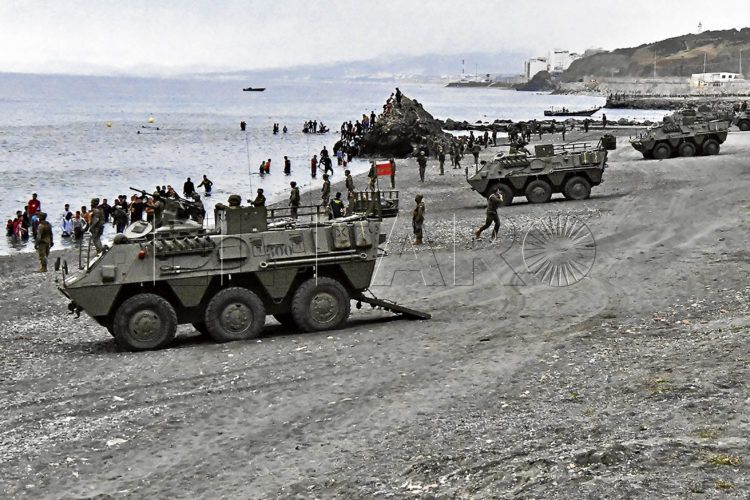 tanques-militares-playa-tarajal