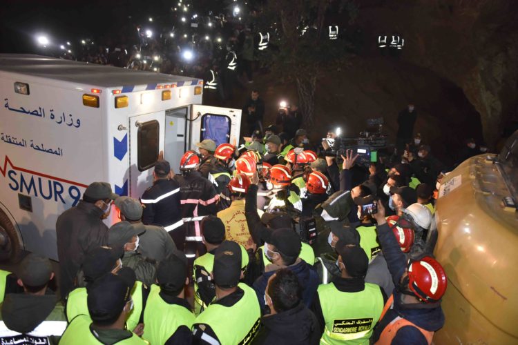 Rescue workers recover body of child who fell into a well