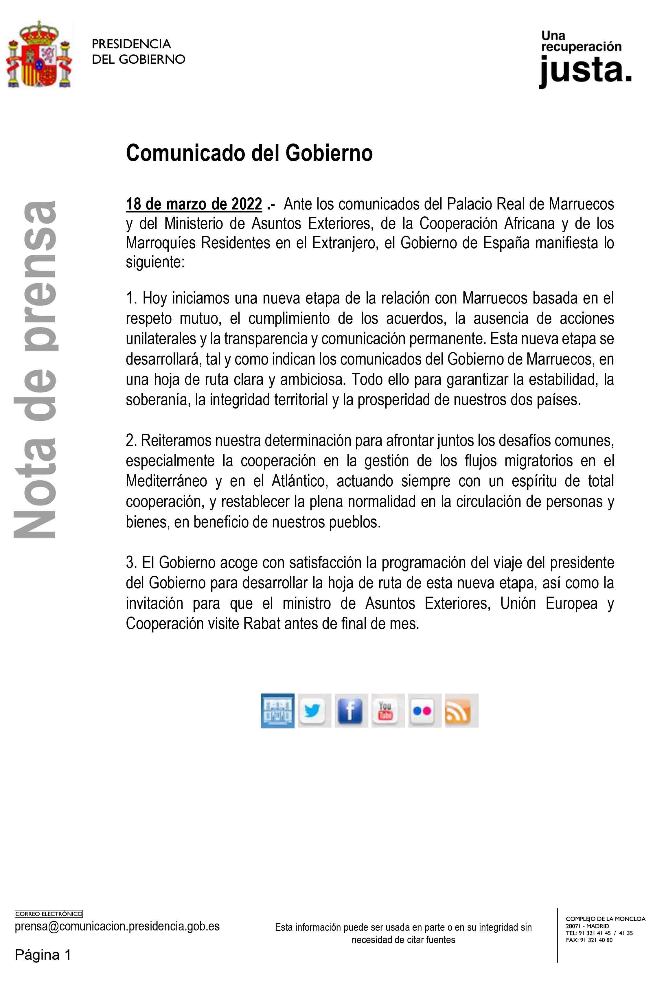 comunicaco-gobierno-relaciones-marruecos