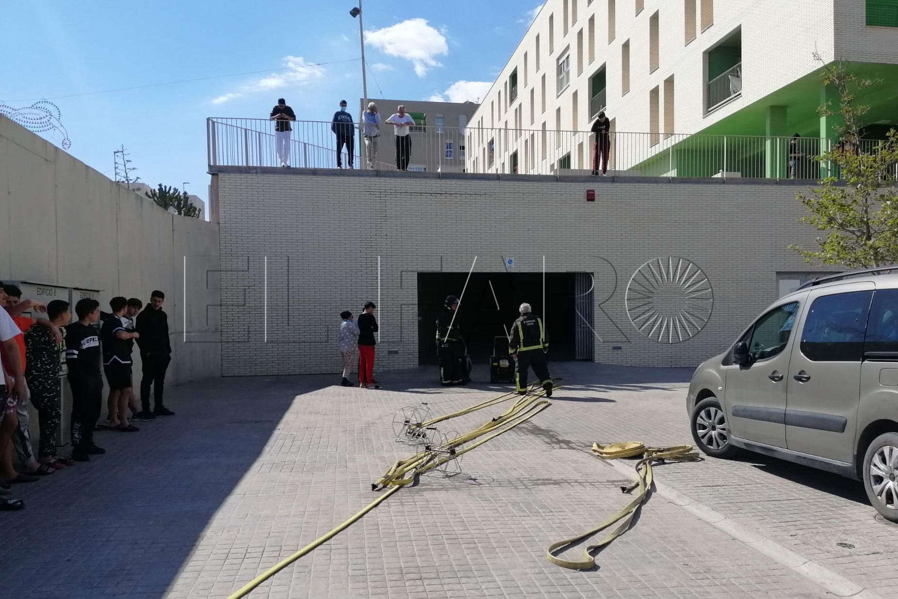 bomberos incendio loma colmenar