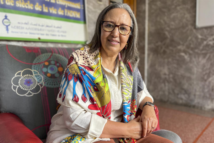 Atifa Timjerdine, coordinadora del colectivo Primavera de la Dignidad