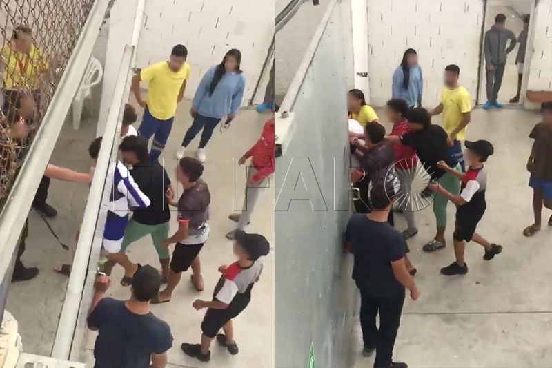 pelea-menores-piniers-policia-nacional