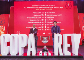 GRAF3362. MADRID, 07/01/2023.- Vista del Sorteo de octavos de final de la Copa del Rey, este sábado en la Ciudad del Fútbol en Las Rozas (Madrid).EFE/RFEF***SOLO USO EDITORIAL/SOLO DISPONIBLE PARA ILUSTRAR LA NOTICIA QUE ACOMPAÑA (CRÉDITO OBLIGATORIO)***