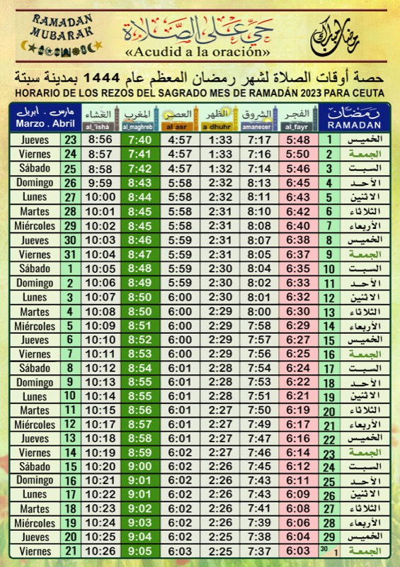 horarios-rezo-ramadan-2023-ceuta