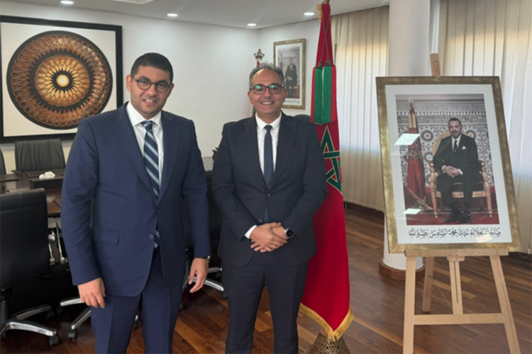 ministro-marroqui-juventud-cultura-comunicacion-mohamed-mehdi-bensaid-recibe-director-politicas-tiktok-oriente-medio-wael-ezzat
