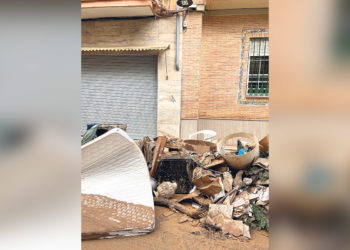 Imagen desoladora de una Calle de Alfafar.