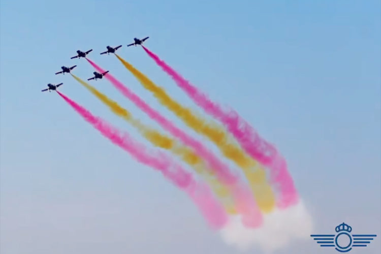 patrulla-aguila-bandera-valencia-marrakech-dana